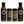Four Chef Ray Sheehan seasoning and sauce products arranged on a transparent background: a Memphis Mop BBQ Sauce bottle, a OG BBQ Rub jar, a Beef Rub jar, and a Kansas City BBQ Sauce bottle.